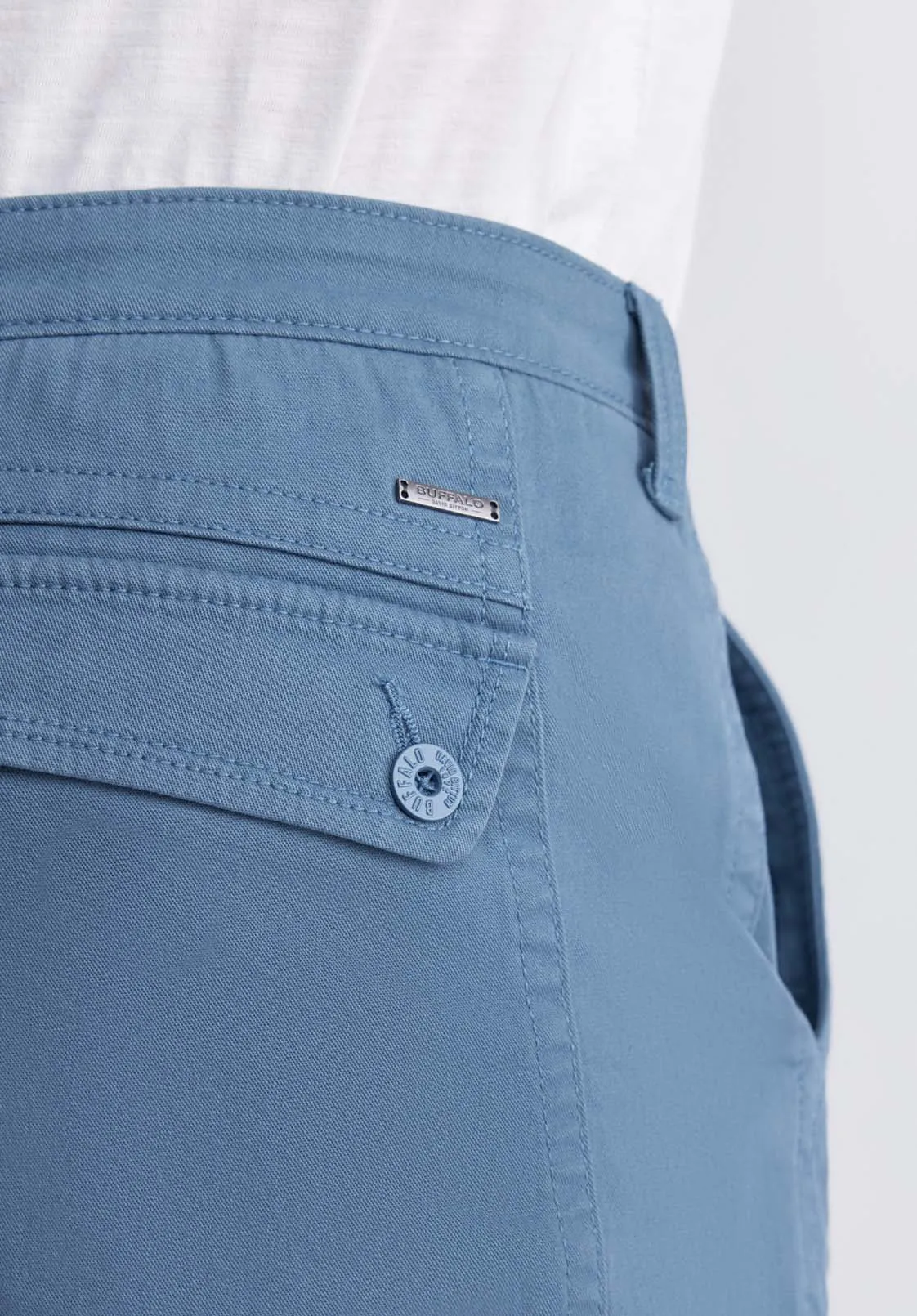 Hadrian Men's Flat Front Shorts in Mirage Blue - BM24266
