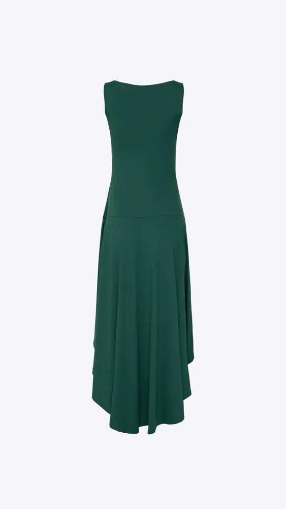 High Low Boat Neck Dress - Tuileries