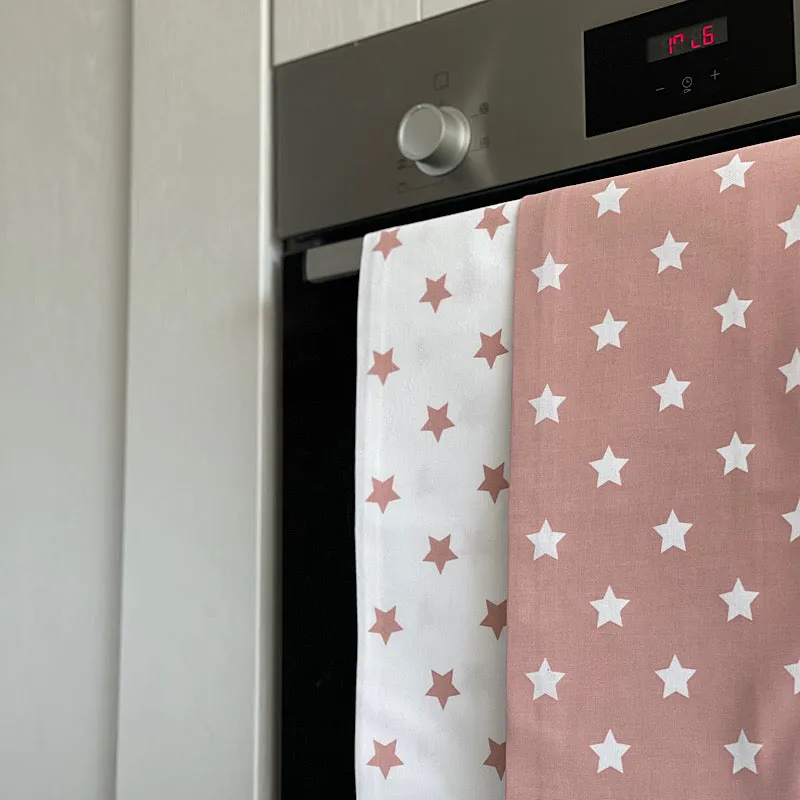 Holmes Blush Pink Star Tea Towels