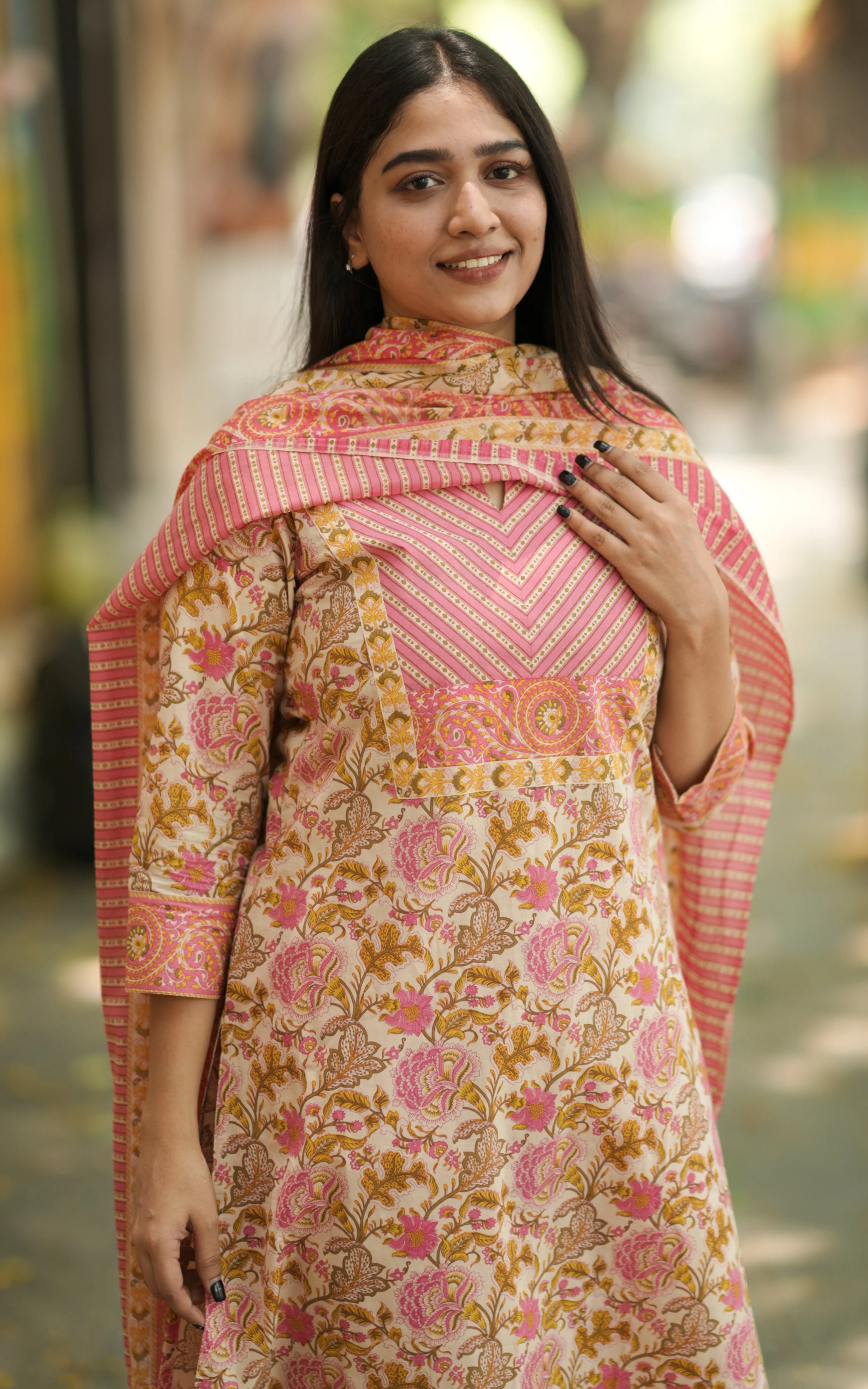 Honey Blossom B (Kurti Pant Dupatta)