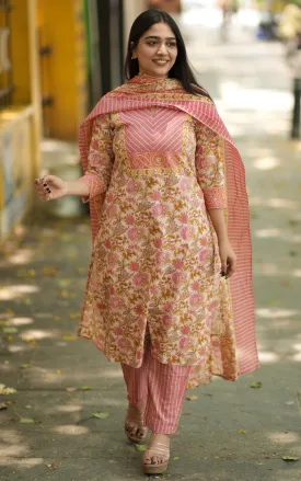 Honey Blossom B (Kurti Pant Dupatta)