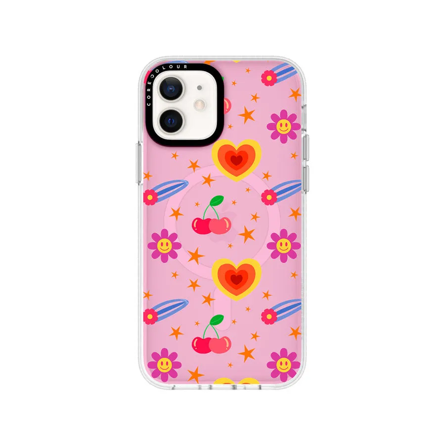 iPhone 12 Happy Vibes Phone Case MagSafe Compatible