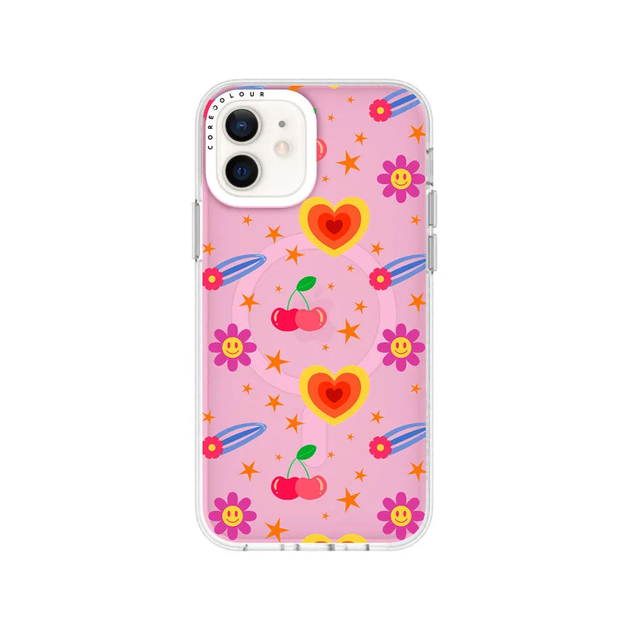 iPhone 12 Happy Vibes Phone Case MagSafe Compatible