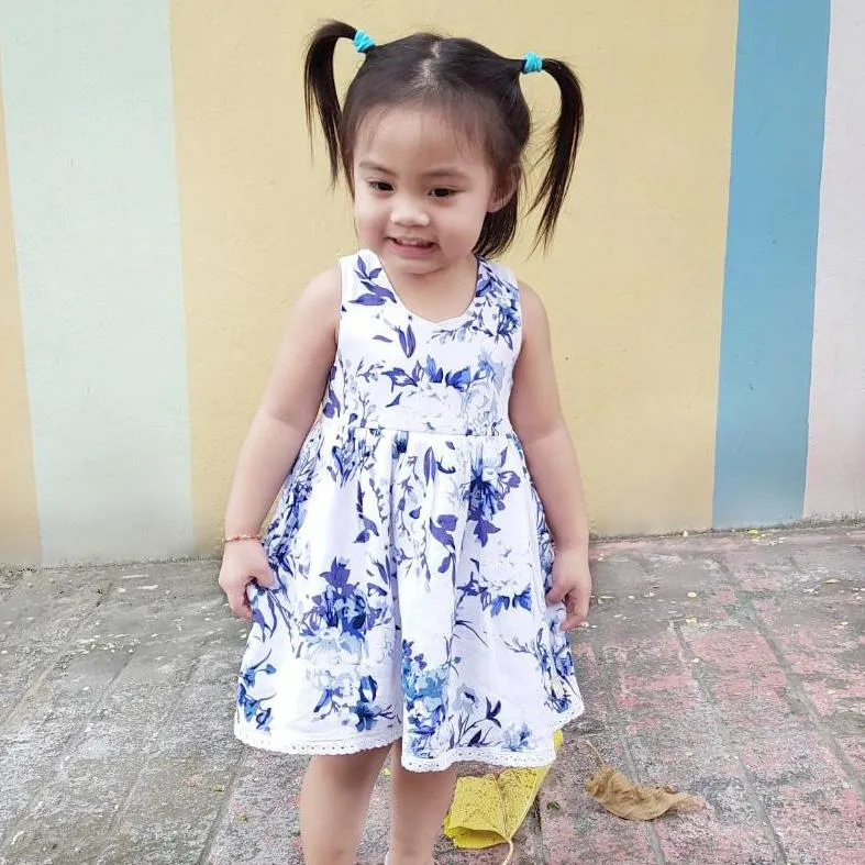 Iris Dress in Hawaiian Blue