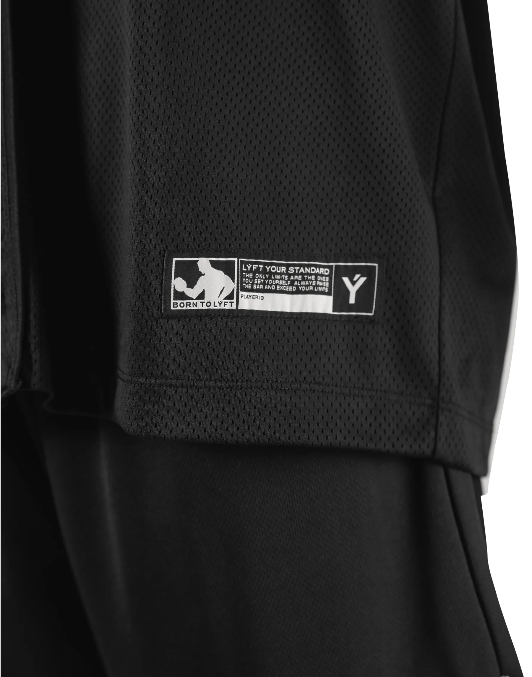 LÝ Logo Baseball Shirt - Black
