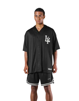 LÝ Logo Baseball Shirt - Black