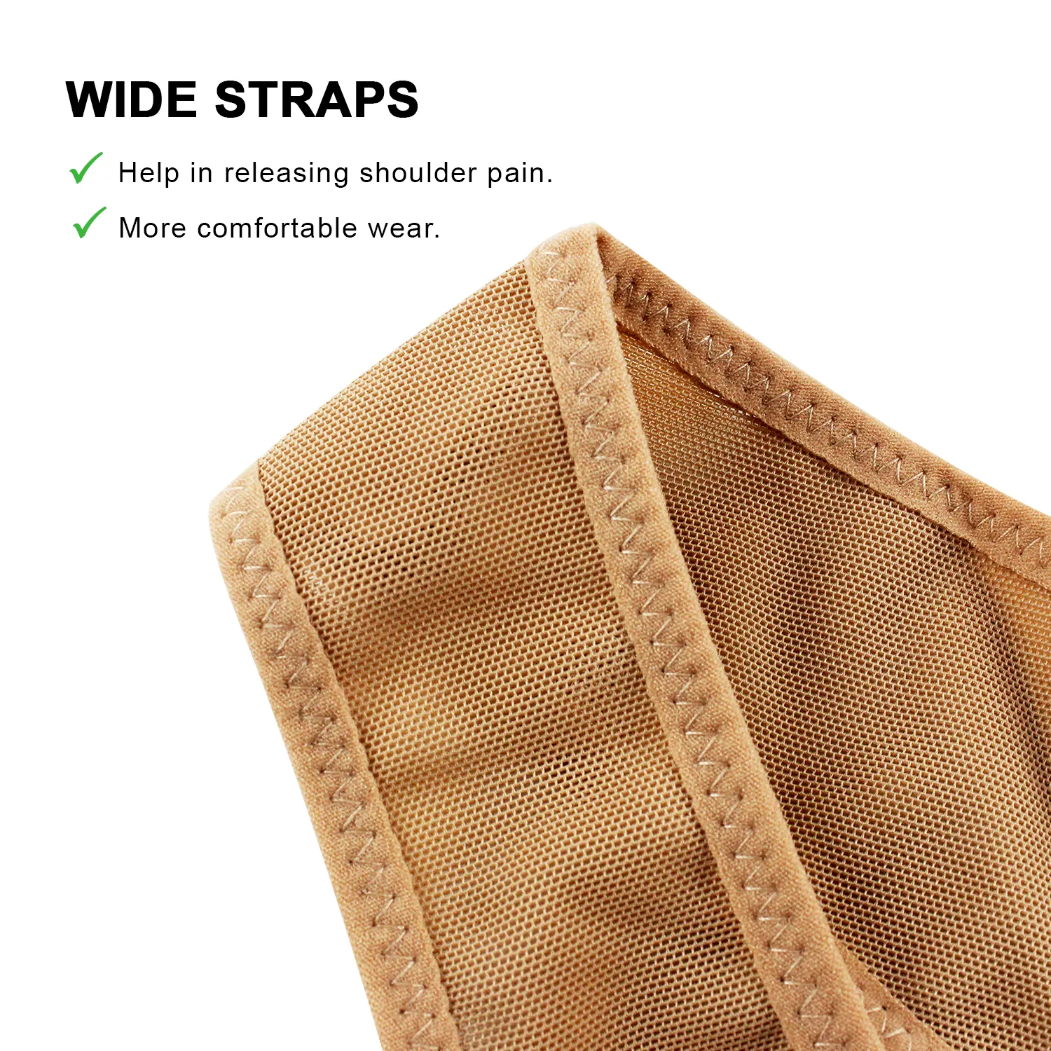 Lady Jeneva Women Posture Corrector X-Strap Shapewear - Beige