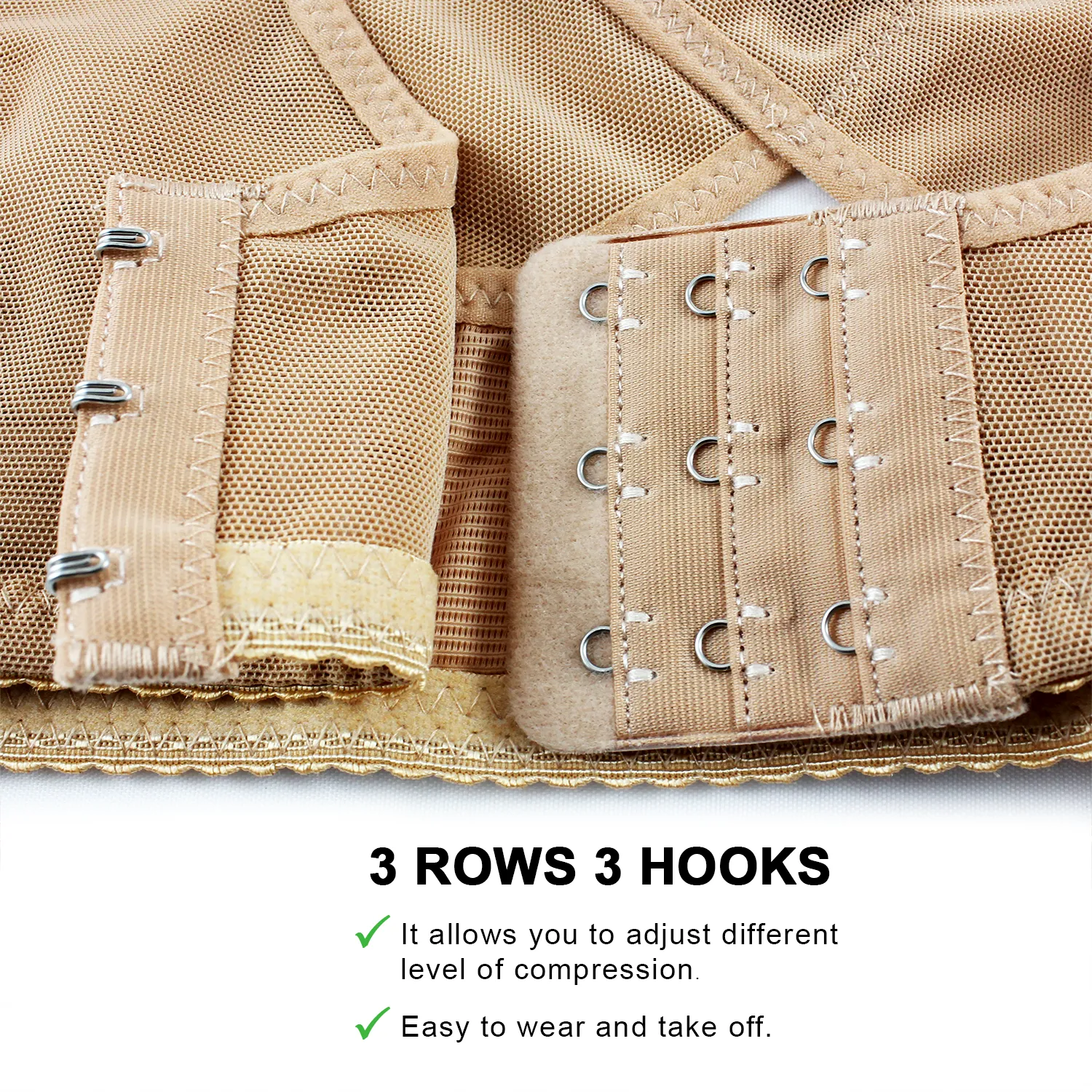 Lady Jeneva Women Posture Corrector X-Strap Shapewear - Beige