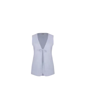 LOU TIE VEST PASTEL BLUE