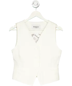 Marcela White Gilda Vest Waistcoat UK S/M