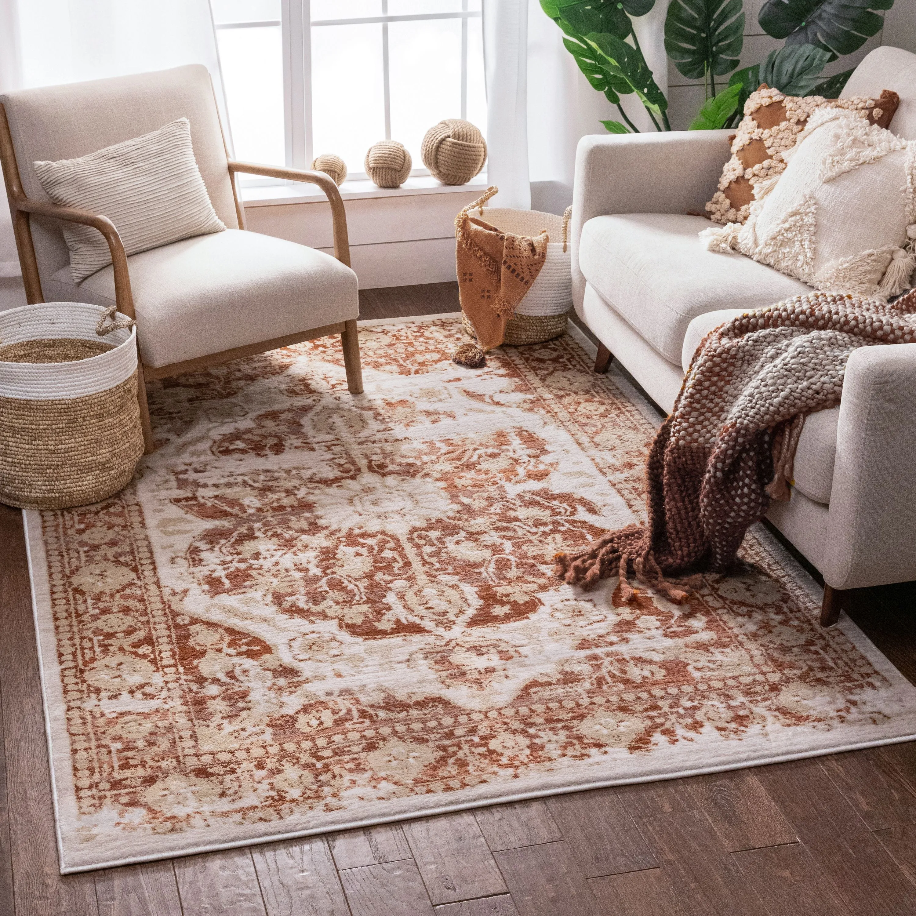 Maxwell Copper Vintage Modern Rug