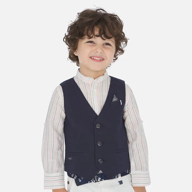Mayoral Tailored Linen Vest