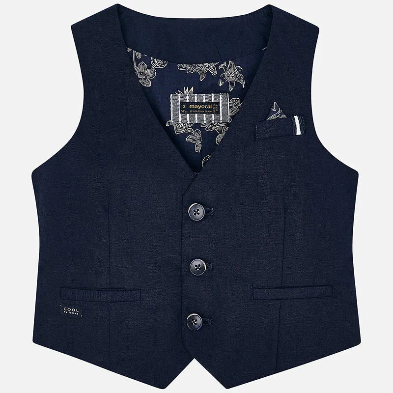 Mayoral Tailored Linen Vest