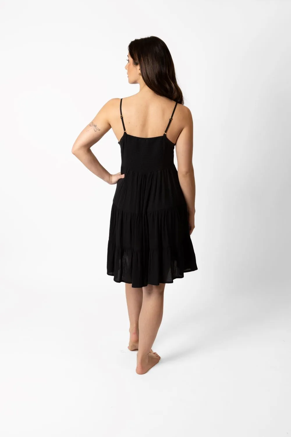 Miami Tiered Strappy Mini Dress