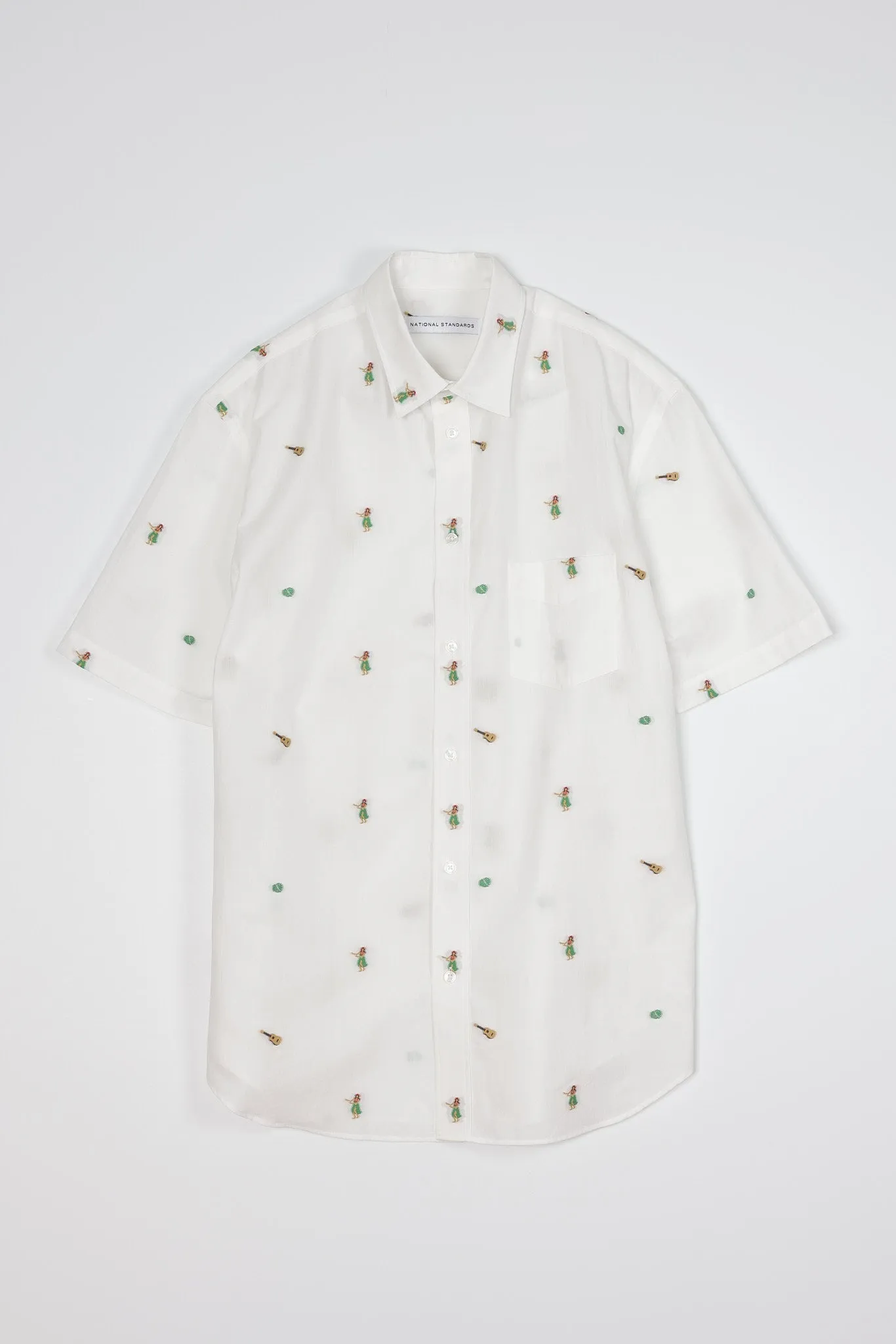 NS1191-57 Japanese Hula Embroidery in Off White