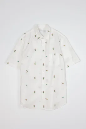 NS1191-57 Japanese Hula Embroidery in Off White