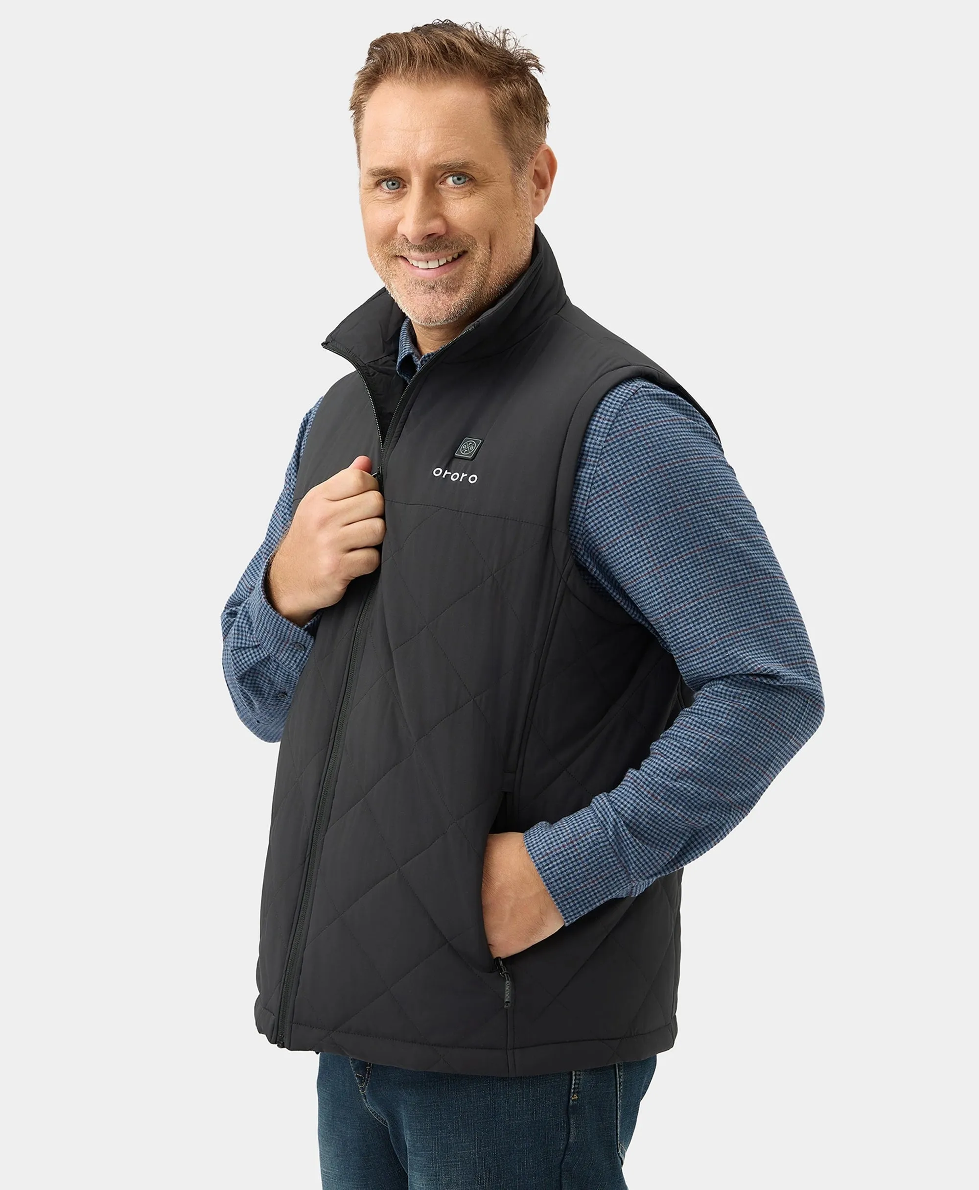 (Open-box) Men's Heated Quilted Vest (Battery Set Not Included)