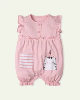 Pink Kitty Romper