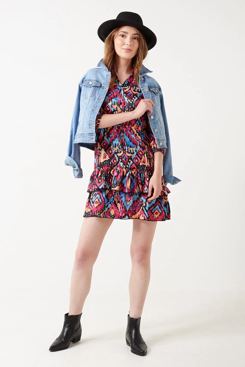 Pixie Daisy Eliza Ruffle Hem Dress