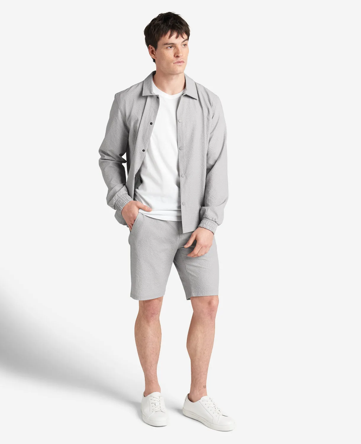 Printed Performance Seersucker Short