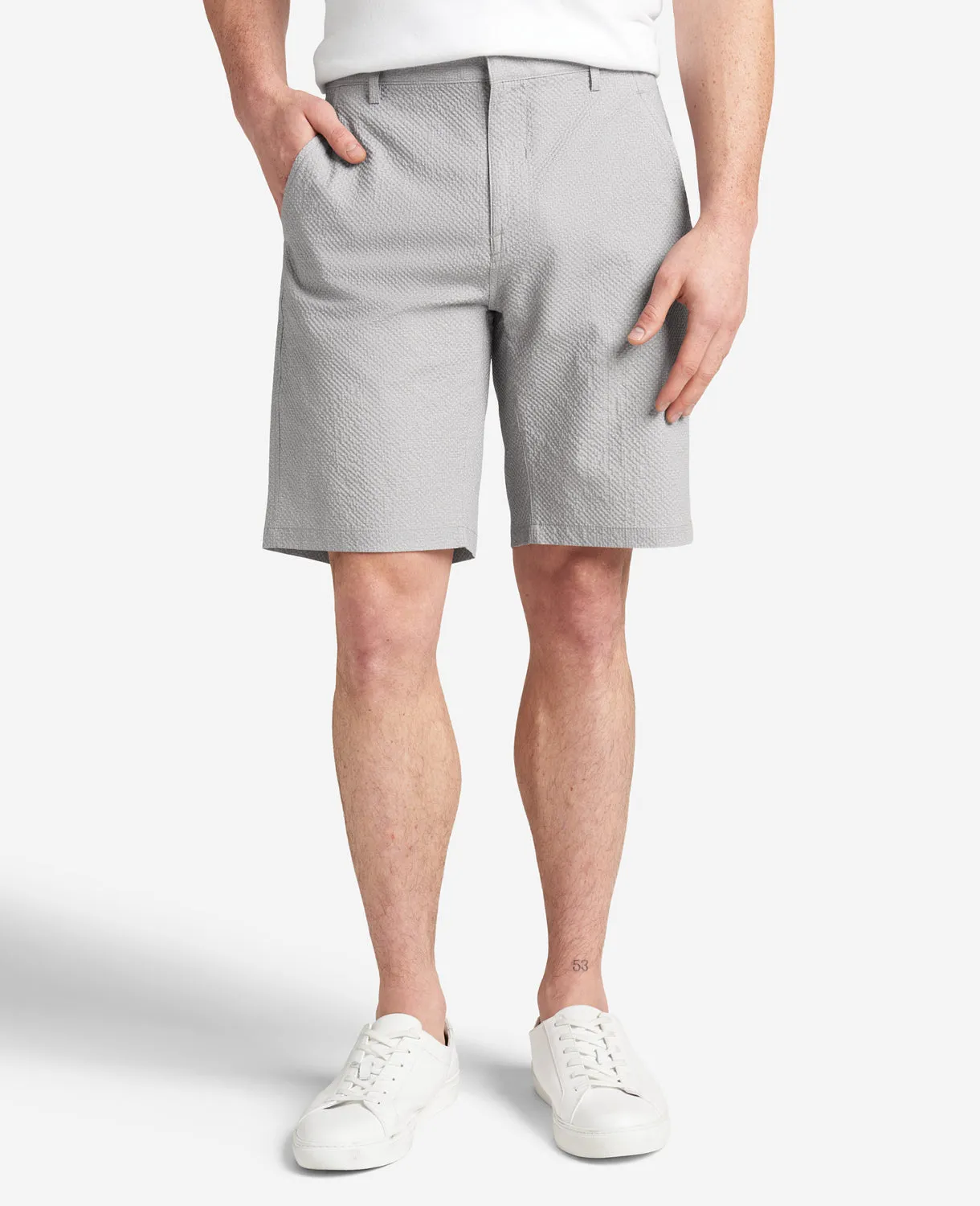Printed Performance Seersucker Short