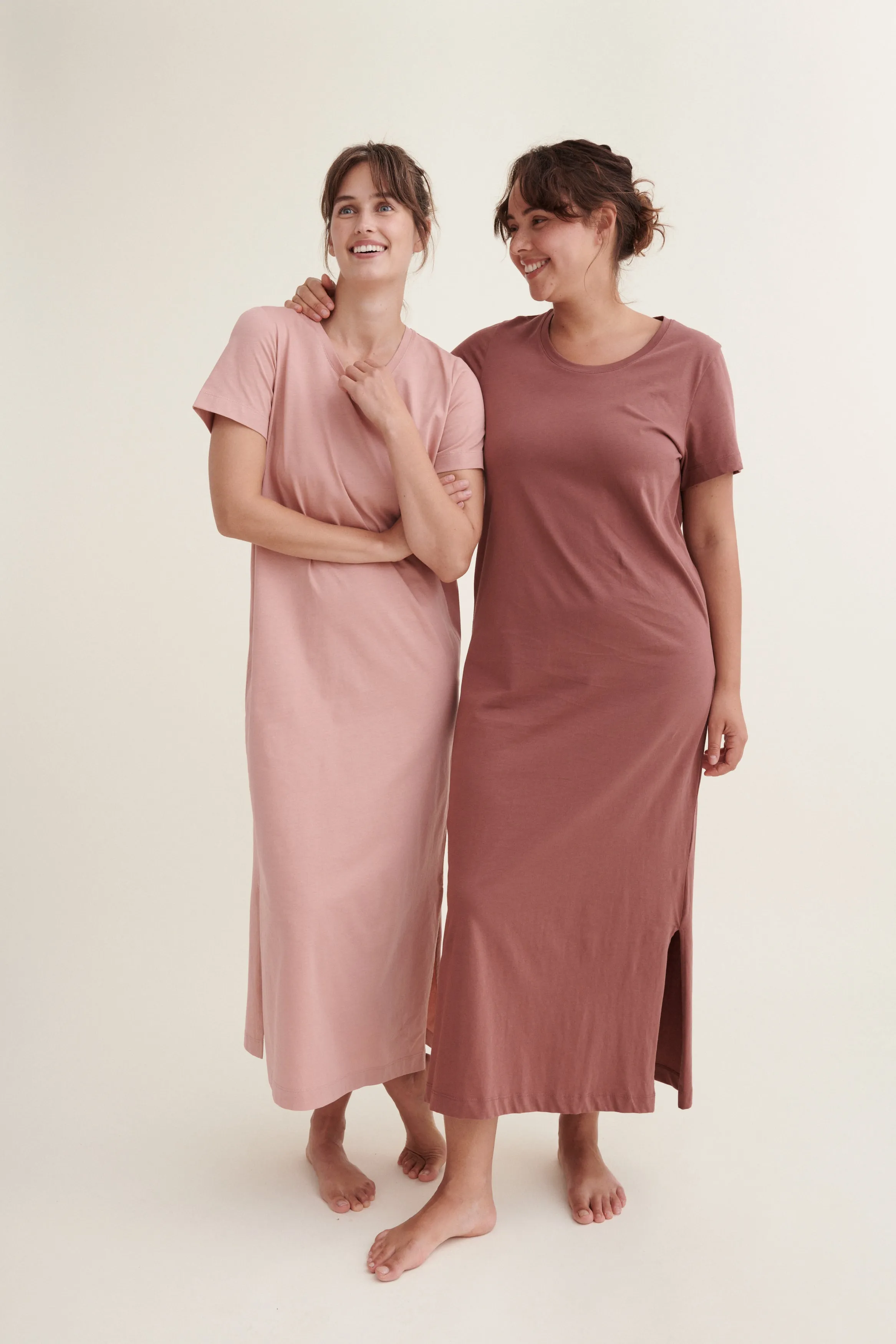 Rebekka Dress - Rose Tan