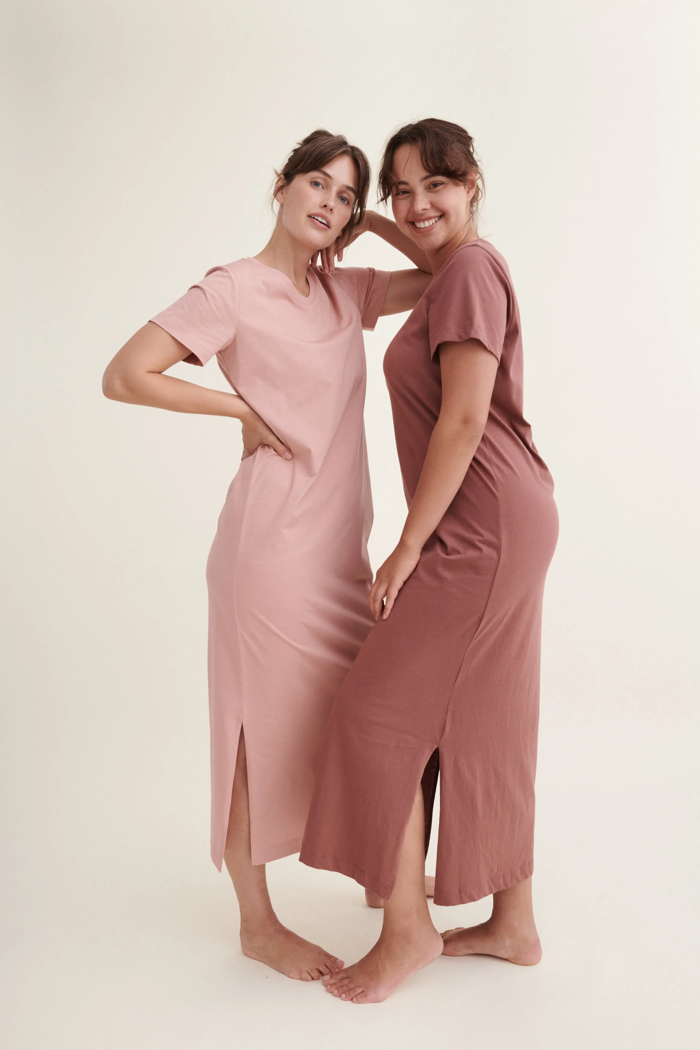 Rebekka Dress - Rose Tan