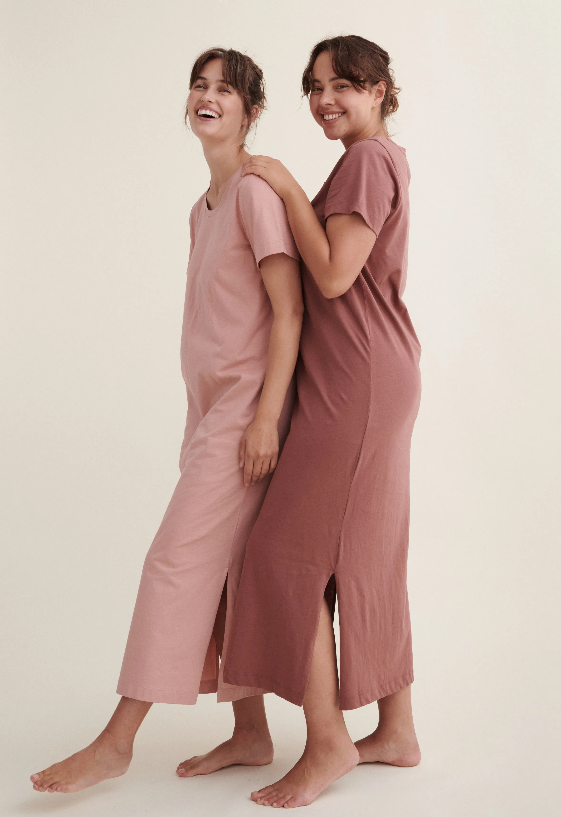 Rebekka Dress - Rose Tan
