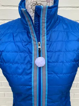 SALE - S ONLY - Maggie May Ribbon Puffer Vest (PF11) **FINAL SALE**