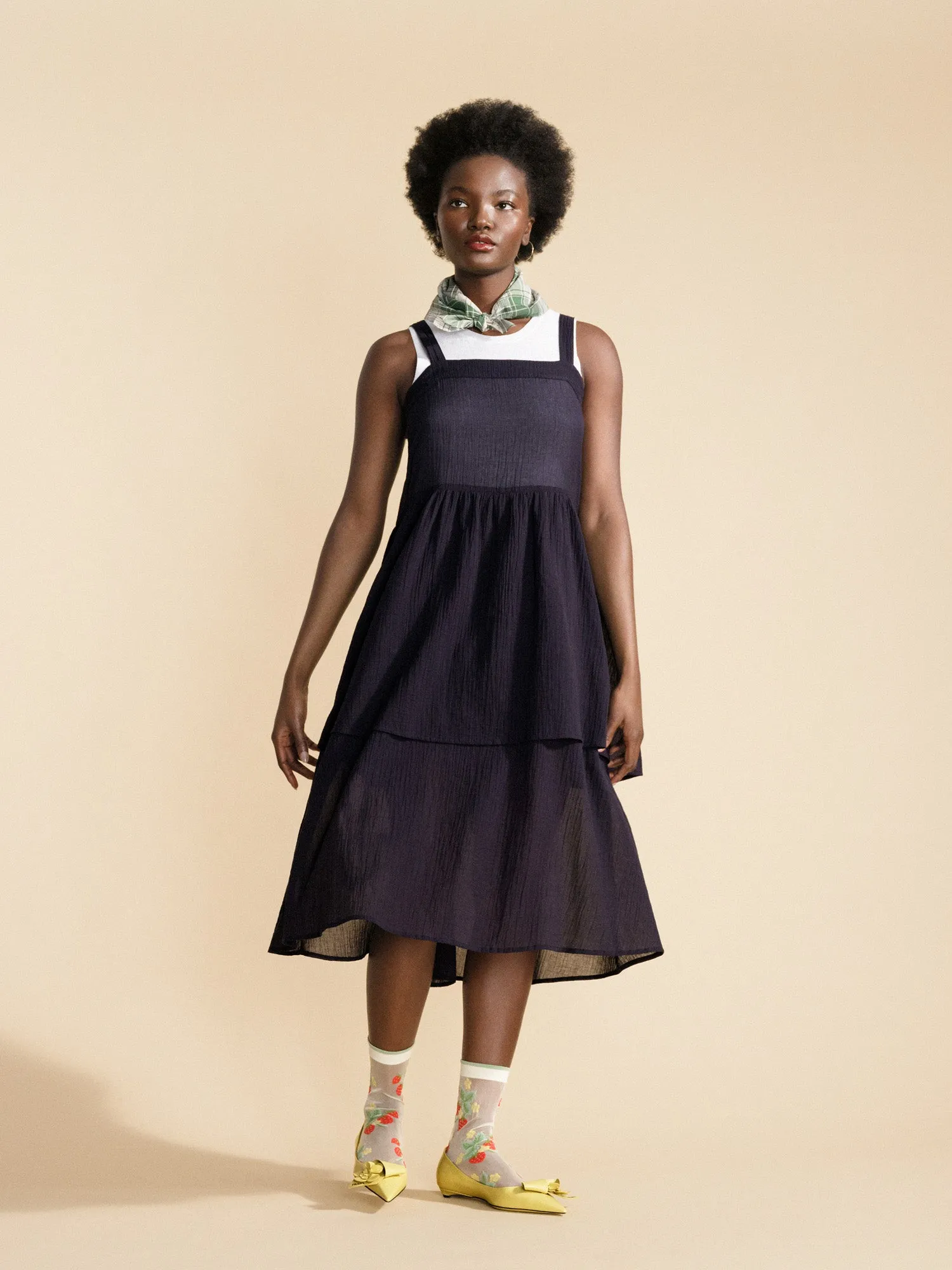 Sisley Sheer Tiered Dress