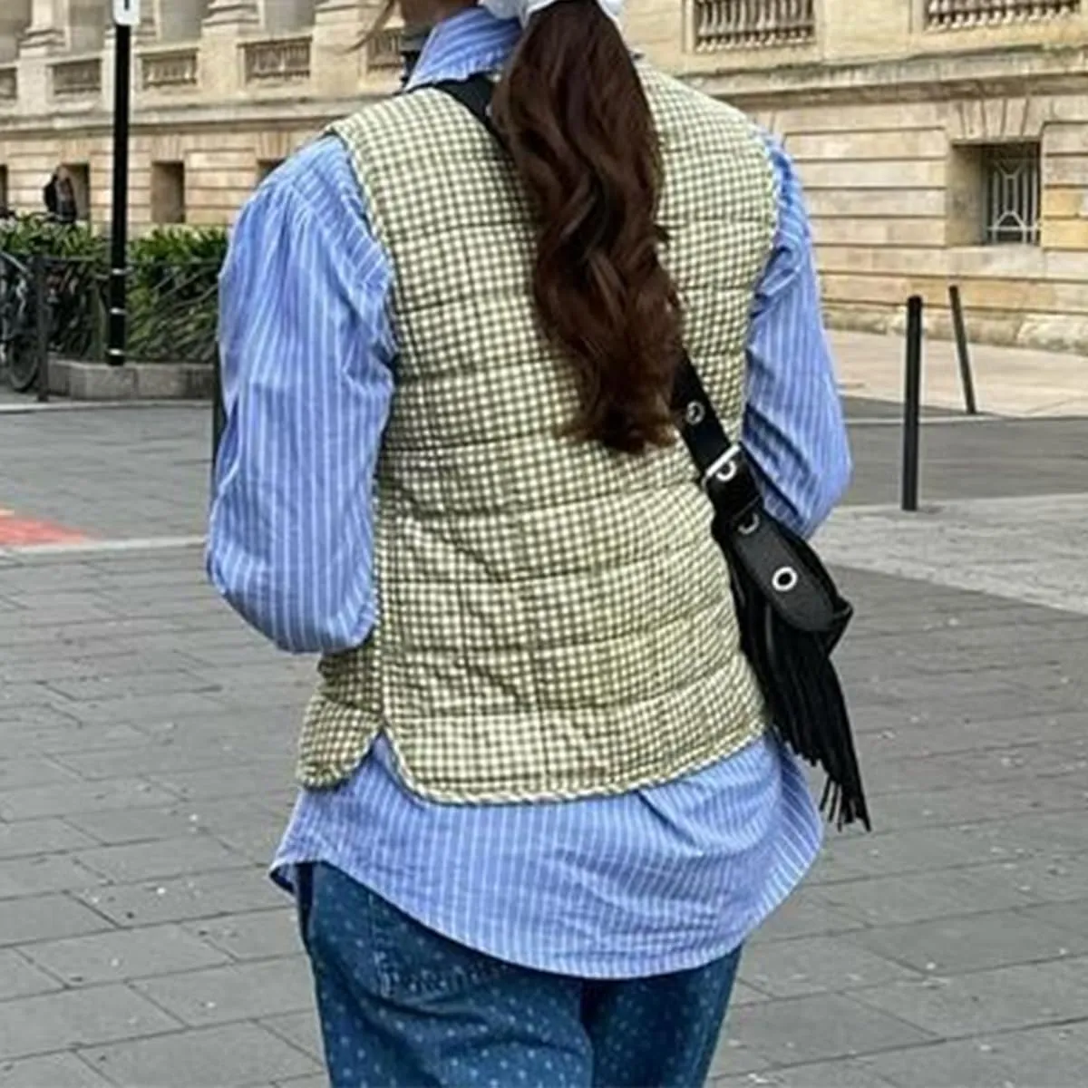 SOLILOQUY Women Y2K Tie Front Quilted Vest Plaid Floral V Neck Cropped Padded Gilet Coquette Sleeveless Jacket Going Out Top