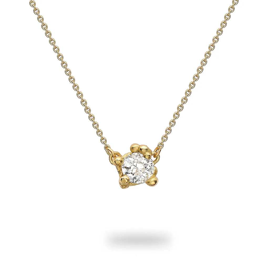 Solitaire Antique Diamond Pendant