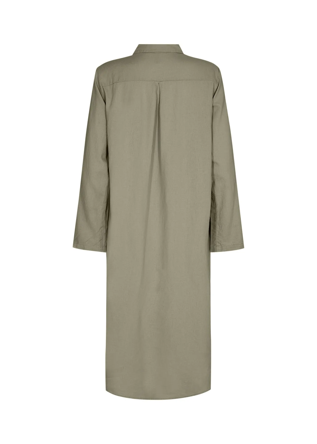 Soya Concept Linen Blend Dress Khaki Green