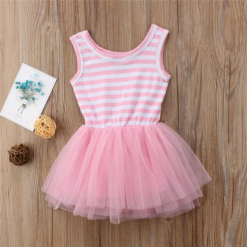 Striped Unicorn Tutu Dress
