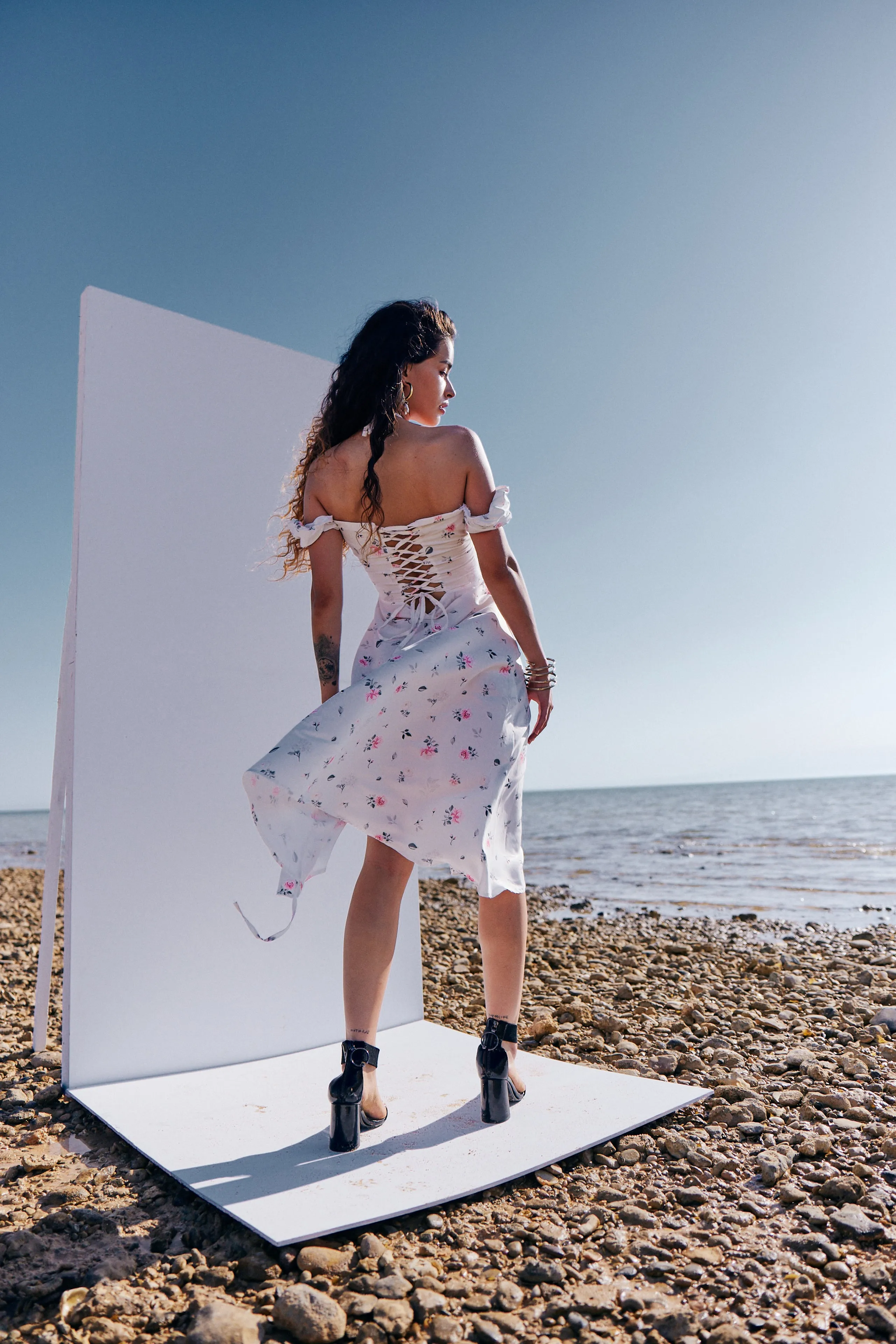 THE SHALL WE PROMENADE DRESS - SMALL FLOWERS