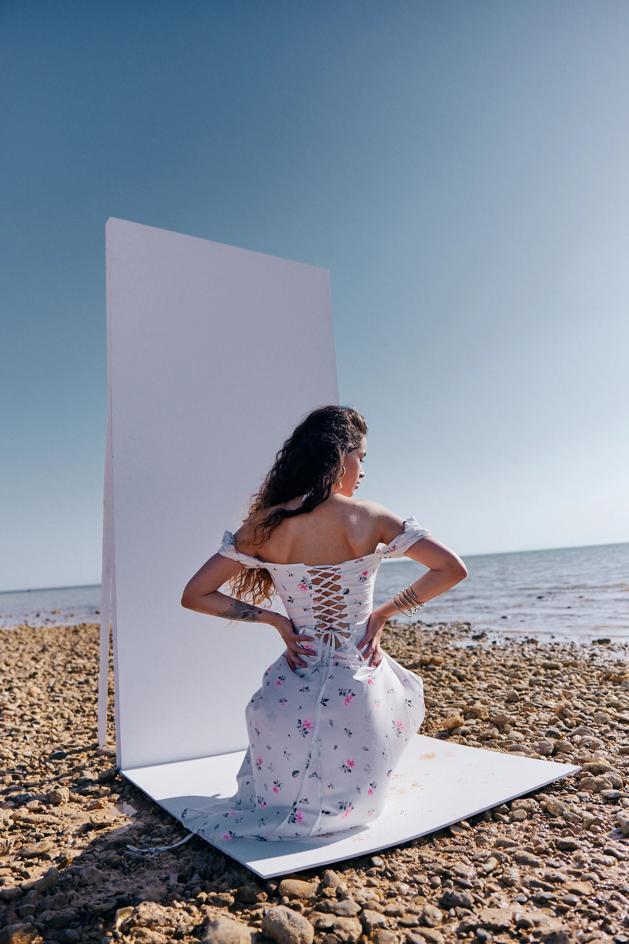 THE SHALL WE PROMENADE DRESS - SMALL FLOWERS