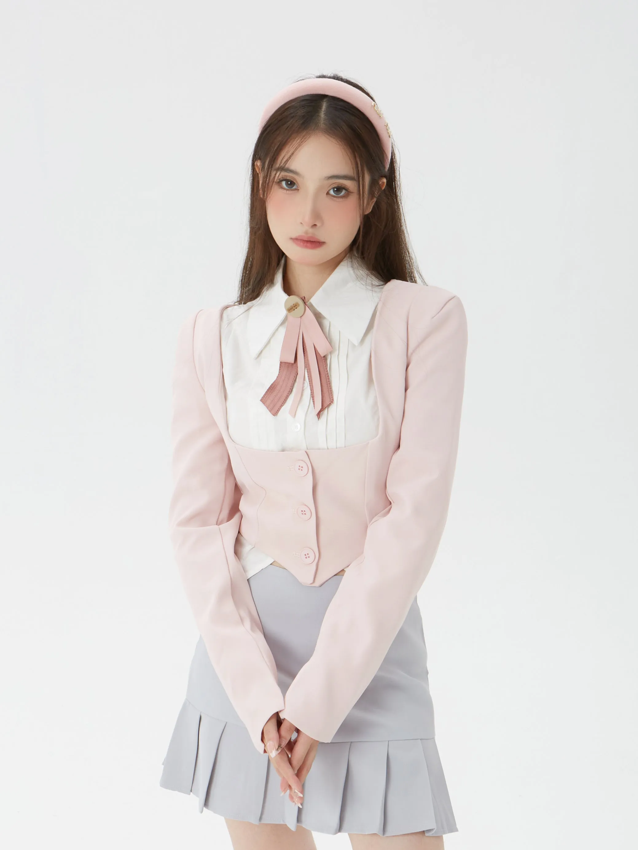 Vest   skirt suit PL52885