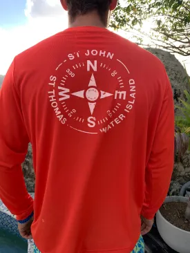 VI Compass UPF50 Shirt - Sunset Red