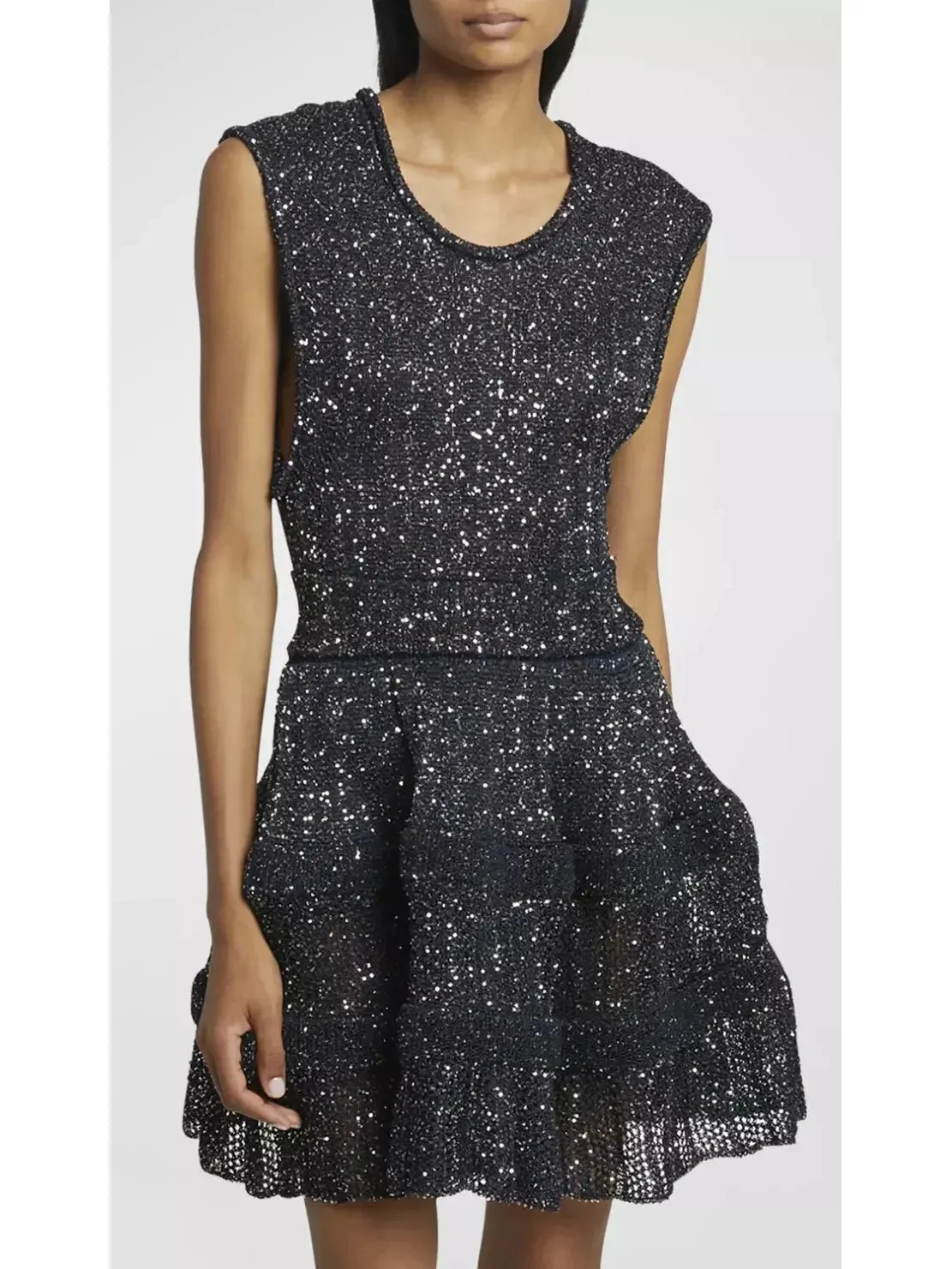 Women’s Archetypes Sequined Stretch-knit Crino Mini Dress